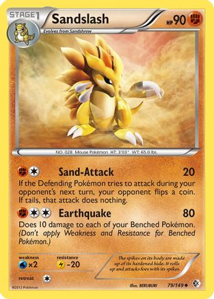 Sandslash (/149) Reverse Holofoil [BW: Boundaries Crossed] Pokemon Single Pokémon