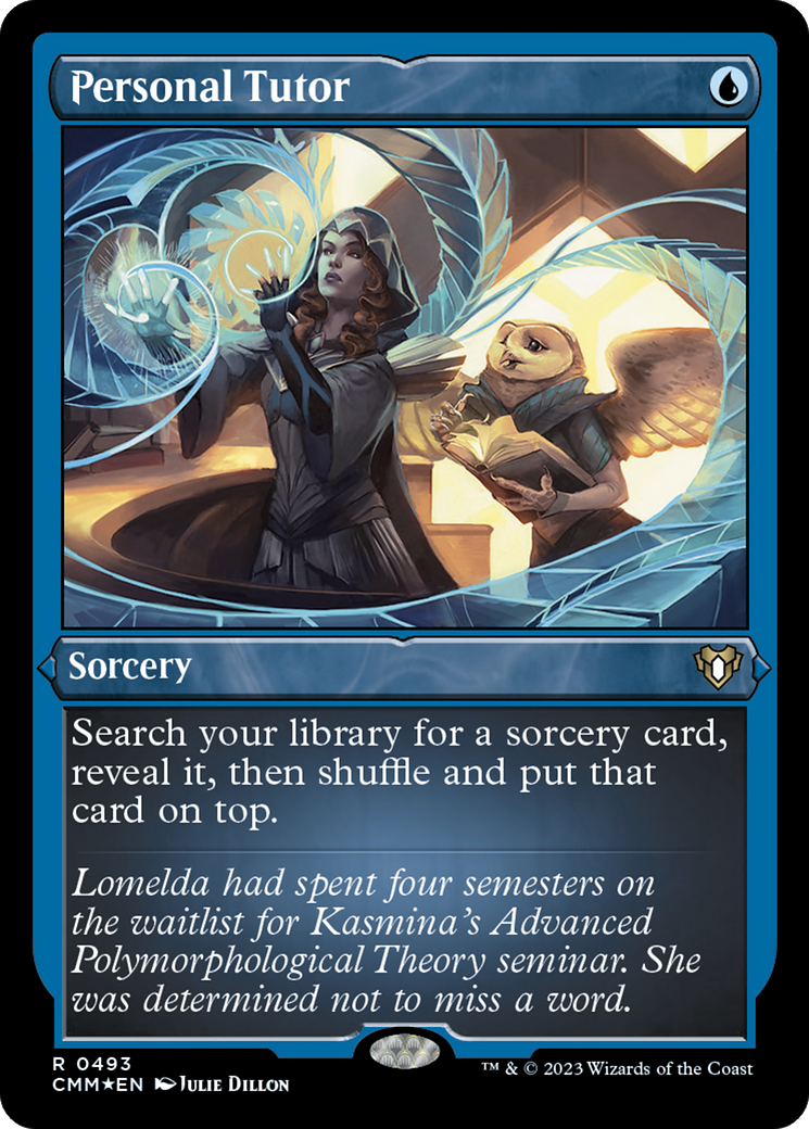 Personal Tutor (CMM-493) [Commander Masters] Etched Foil MTG Single Wizards of the Coast
