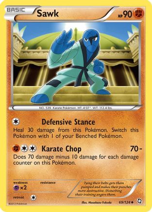 Sawk (/124) Reverse Holofoil [BW: Dragons Exalted] Pokemon Single Pokémon