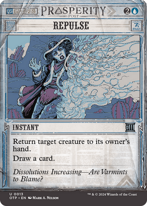 Repulse (OTP-013) [Breaking News] (Showcase) (Borderless) Foil MTG Single Wizards of the Coast