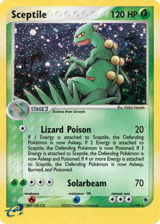 Sceptile - 11/109 (/109) Holofoil [EX: Ruby & Sapphire] Pokemon Single Pokémon