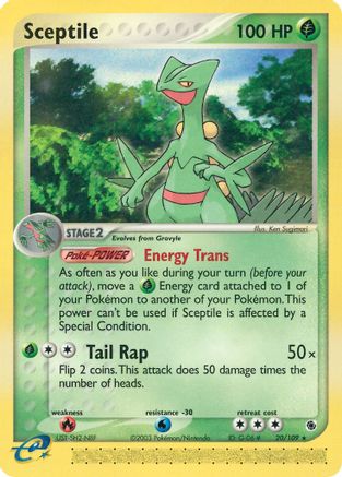 Sceptile - 20/109 (/109) Reverse Holofoil [EX: Ruby & Sapphire] Pokemon Single Pokémon