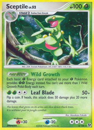 Sceptile (/106) Reverse Holofoil [DP: Great Encounters] Pokemon Single Pokémon