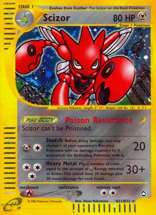 Scizor (H21) (/147) Holofoil [Vintage: Aquapolis] Pokemon Single Pokémon