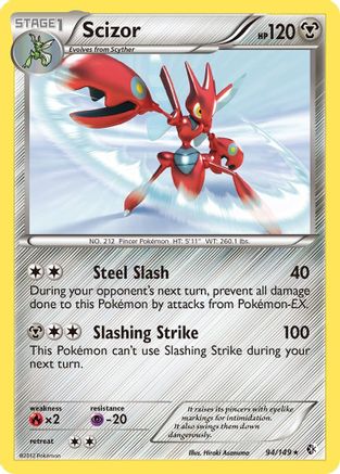 Scizor (/149) Reverse Holofoil [BW: Boundaries Crossed] Pokemon Single Pokémon