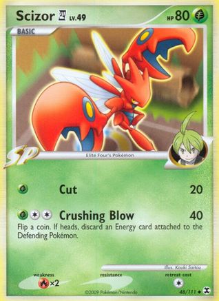 Scizor E4 (48/111) Reverse Holofoil [Platinum: Rising Rivals] Pokemon Single Pokémon