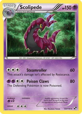 Scolipede (/114) Reverse Holofoil [BW: Base Set] Pokemon Single Pokémon