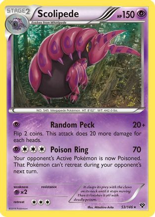Scolipede (/146) [XY: Base Set] Pokemon Single Pokémon