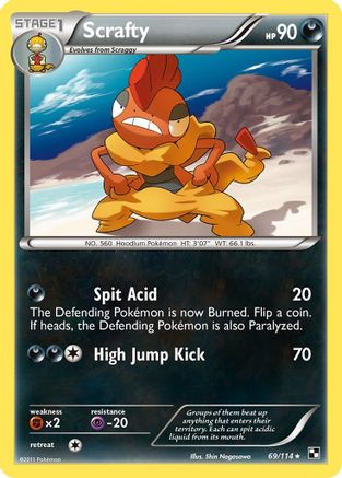 Scrafty (/114) Reverse Holofoil [BW: Base Set] Pokemon Single Pokémon