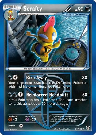 Scrafty (Team Plasma) (/135) [BW: Plasma Storm] Pokemon Single Pokémon