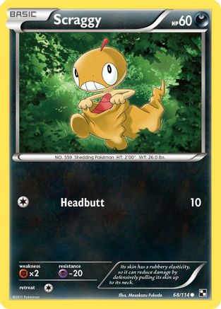Scraggy (/114) Reverse Holofoil [BW: Base Set] Pokemon Single Pokémon