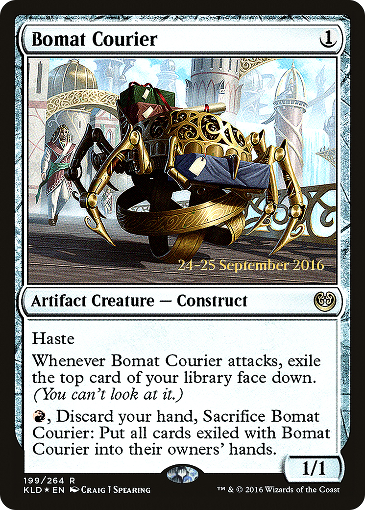Bomat Courier (PRE-199) [Kaladesh Promos] Foil MTG Single Wizards of the Coast