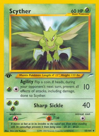 Scyther (/105) 1st Edition [Vintage: Neo Destiny] Pokemon Single Pokémon