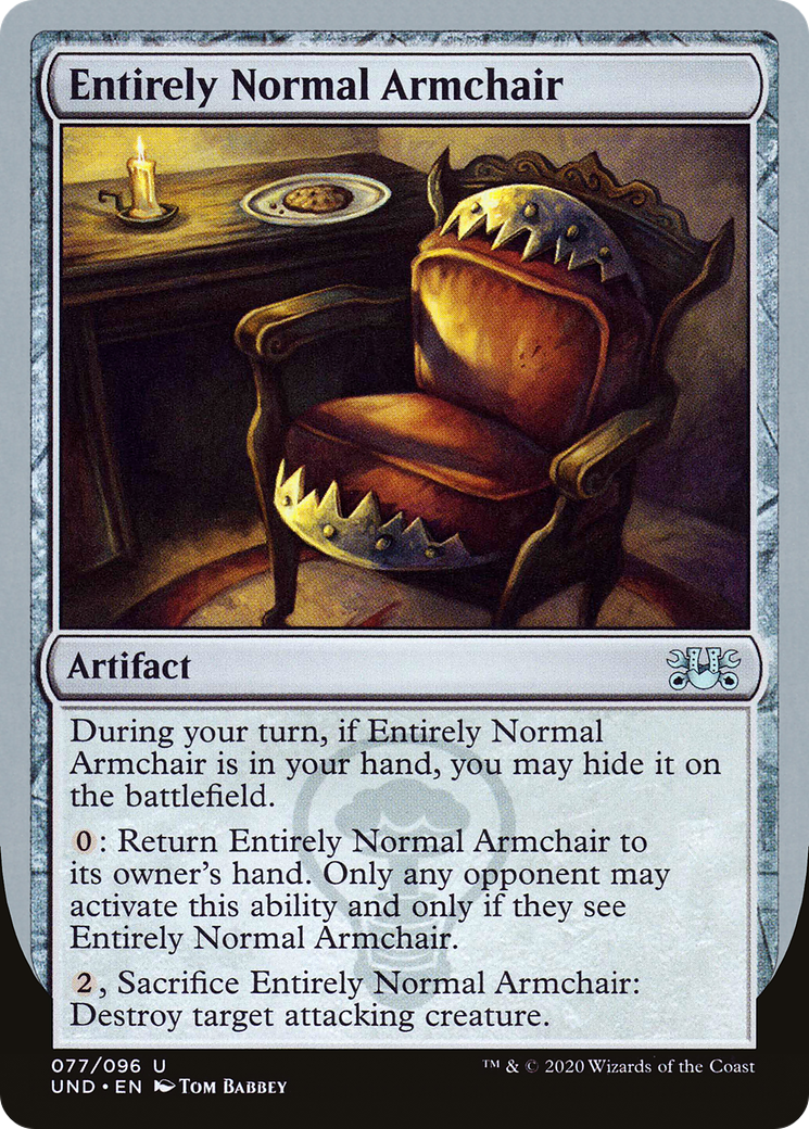 Entirely Normal Armchair (UND-077) [Unsanctioned] MTG Single Wizards of the Coast