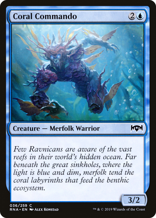 Coral Commando (RNA-036) [Ravnica Allegiance] MTG Single Wizards of the Coast