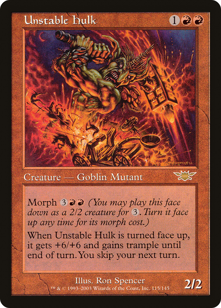 Unstable Hulk (LGN-115) [Legions] Foil MTG Single Wizards of the Coast