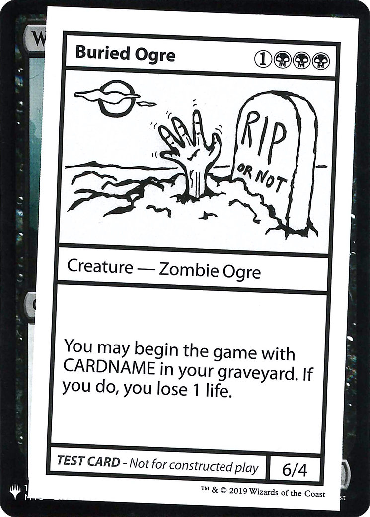 Buried Ogre (CMB1-) [Mystery Booster] Playtest Cards 2019 MTG Single Wizards of the Coast