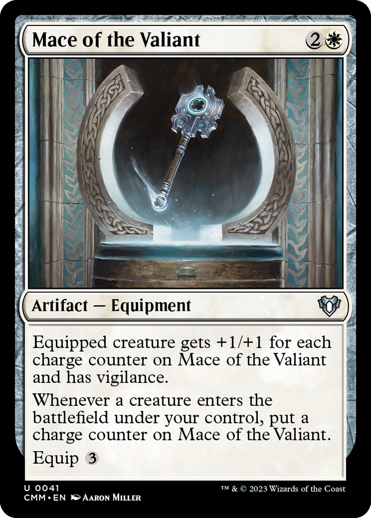 Mace of the Valiant (CMM-041) [Commander Masters] MTG Single Wizards of the Coast