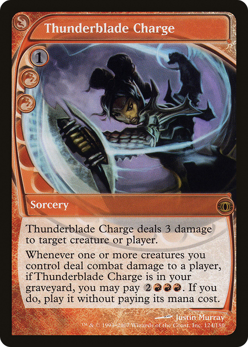 Thunderblade Charge (FUT-124) [Future Sight] MTG Single Wizards of the Coast