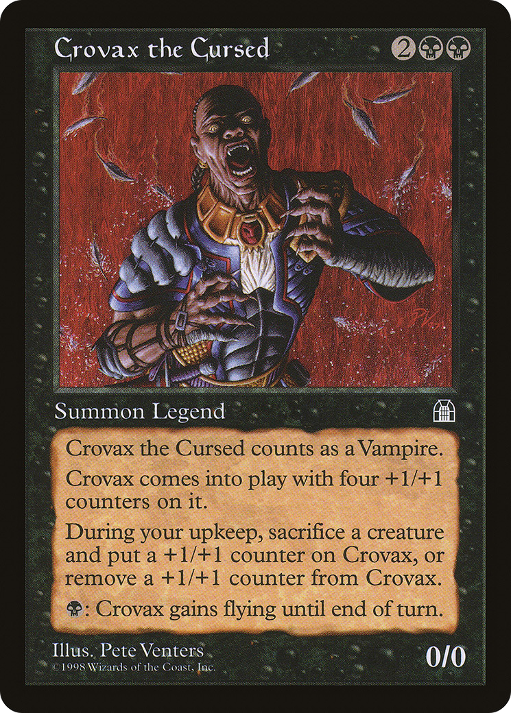 Crovax the Cursed (STH-055) [Stronghold] MTG Single Wizards of the Coast