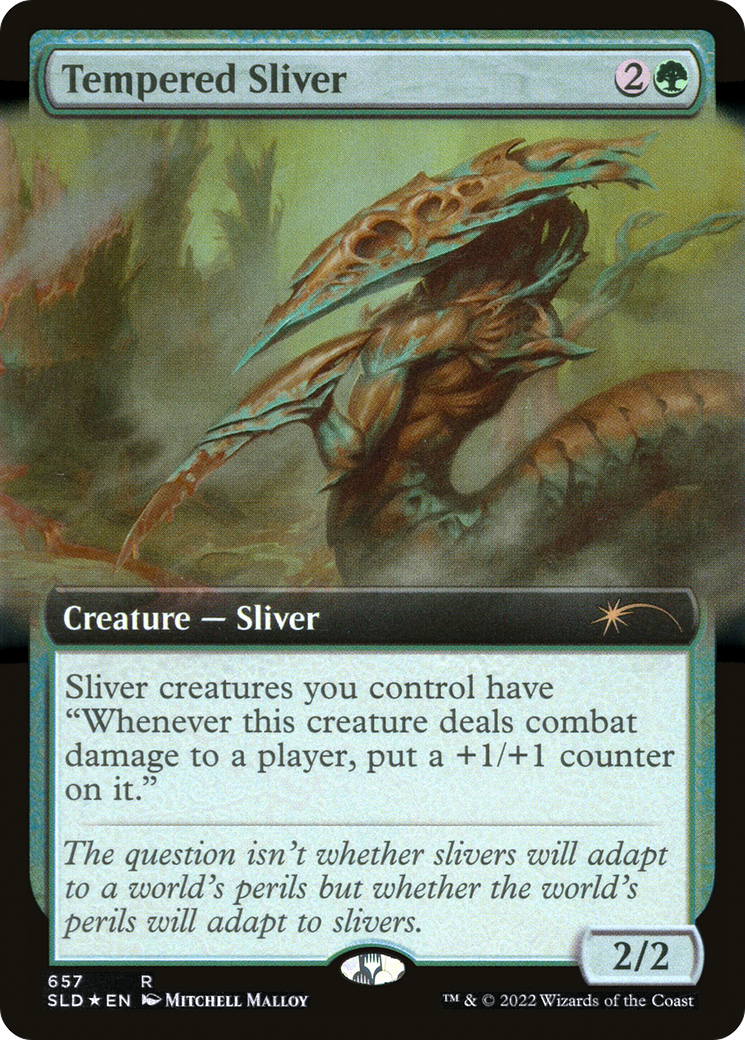 Tempered Sliver (SLD-657) [Secret Lair] Drop (Extended Art) Foil MTG Single Wizards of the Coast