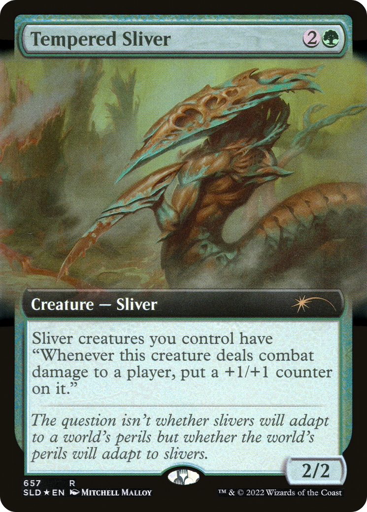 Tempered Sliver (SLD-657) [Secret Lair] Drop (Extended Art) Foil MTG Single Wizards of the Coast