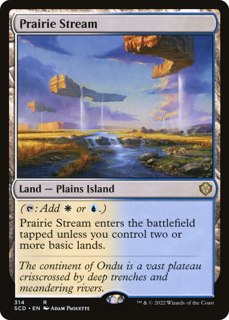 Prairie Stream (SCD-314) [Starter Commander Decks] MTG Single Wizards of the Coast