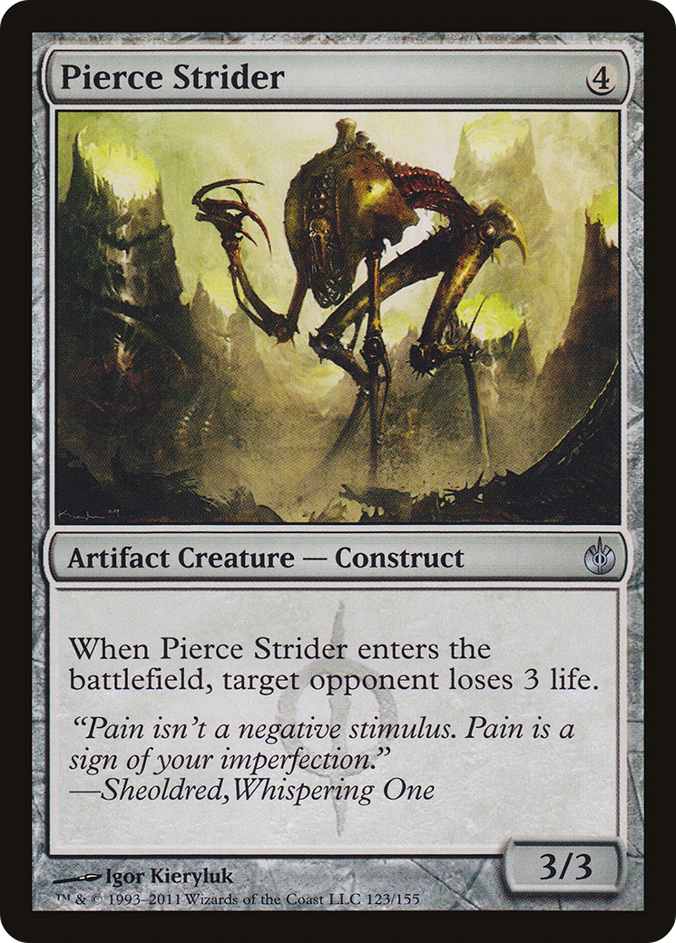 Pierce Strider (MBS-123) [Mirrodin Besieged] Foil MTG Single Wizards of the Coast