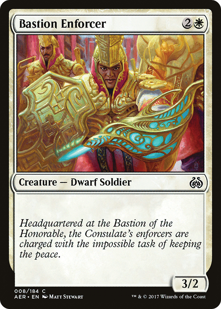 Bastion Enforcer (AER-008) [Aether Revolt] MTG Single Wizards of the Coast