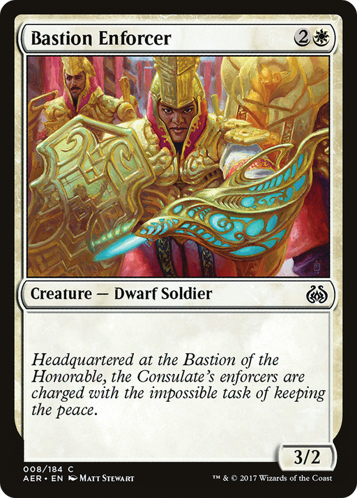 Bastion Enforcer (AER-008) [Aether Revolt] MTG Single Wizards of the Coast