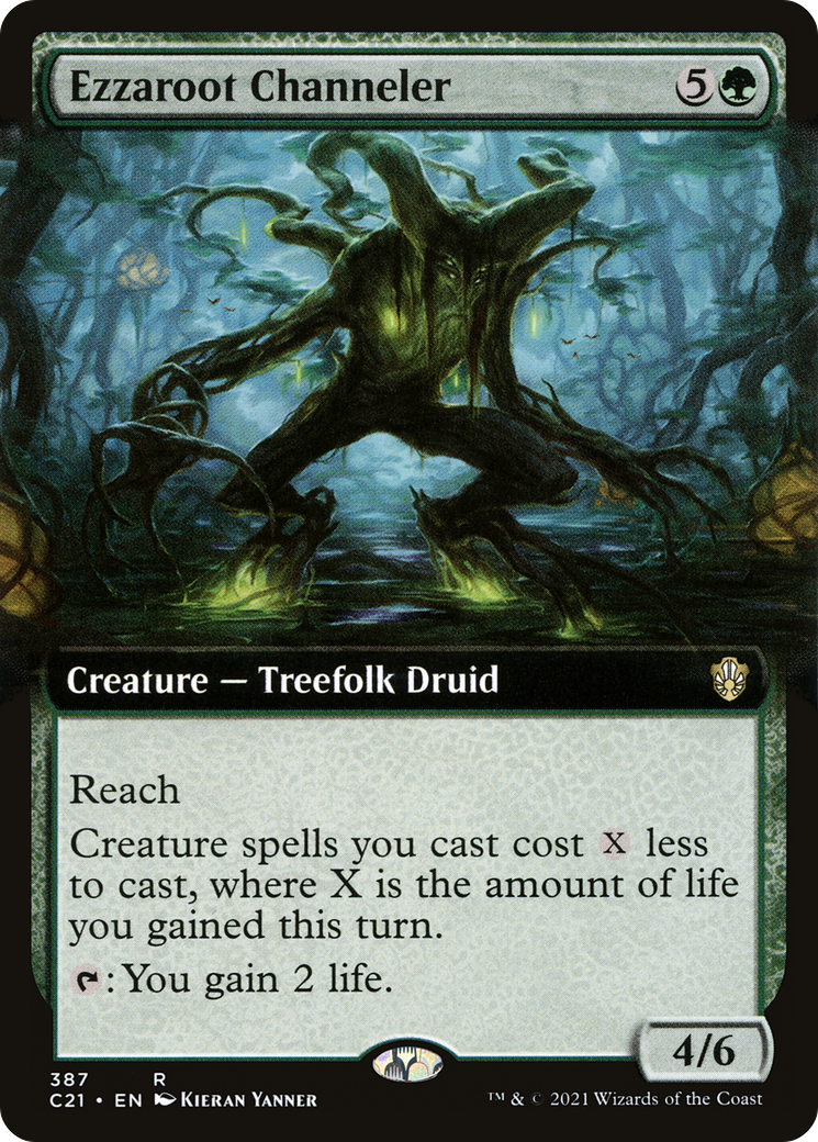Ezzaroot Channeler (C21-387) [Commander 2021] (Extended Art) MTG Single Wizards of the Coast