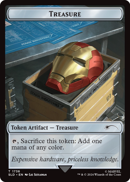 Treasure Token (1736) (SLD-1736) [Secret Lair Drop] MTG Single Wizards of the Coast