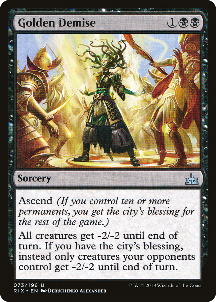 Golden Demise (RIX-073) [Rivals of Ixalan] MTG Single Wizards of the Coast