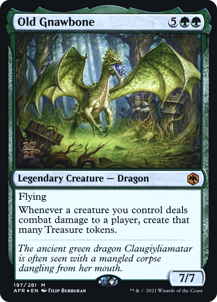 Old Gnawbone (PRE-197) [Adventures in the Forgotten Realms Promos] Foil MTG Single Wizards of the Coast