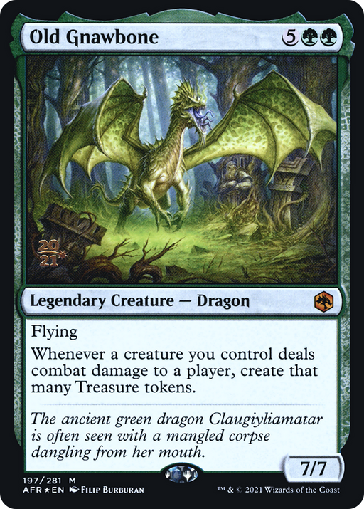 Old Gnawbone (PRE-197) [Adventures in the Forgotten Realms Promos] Foil MTG Single Wizards of the Coast