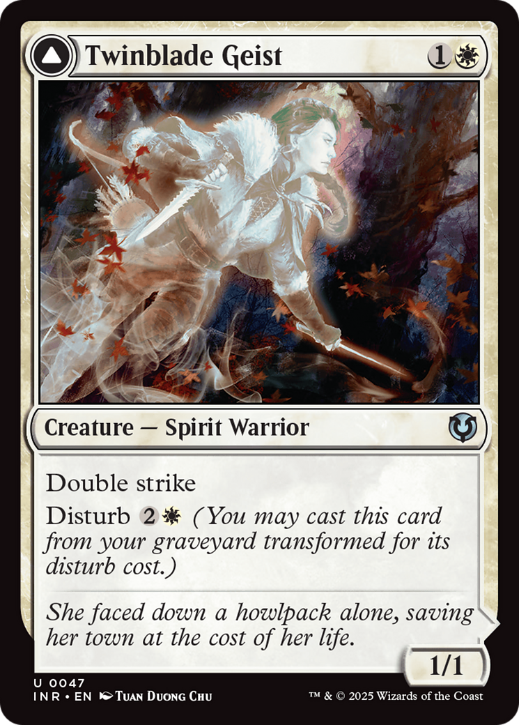 Twinblade Geist (INR-047) [Innistrad Remastered] Foil MTG Single Wizards of the Coast