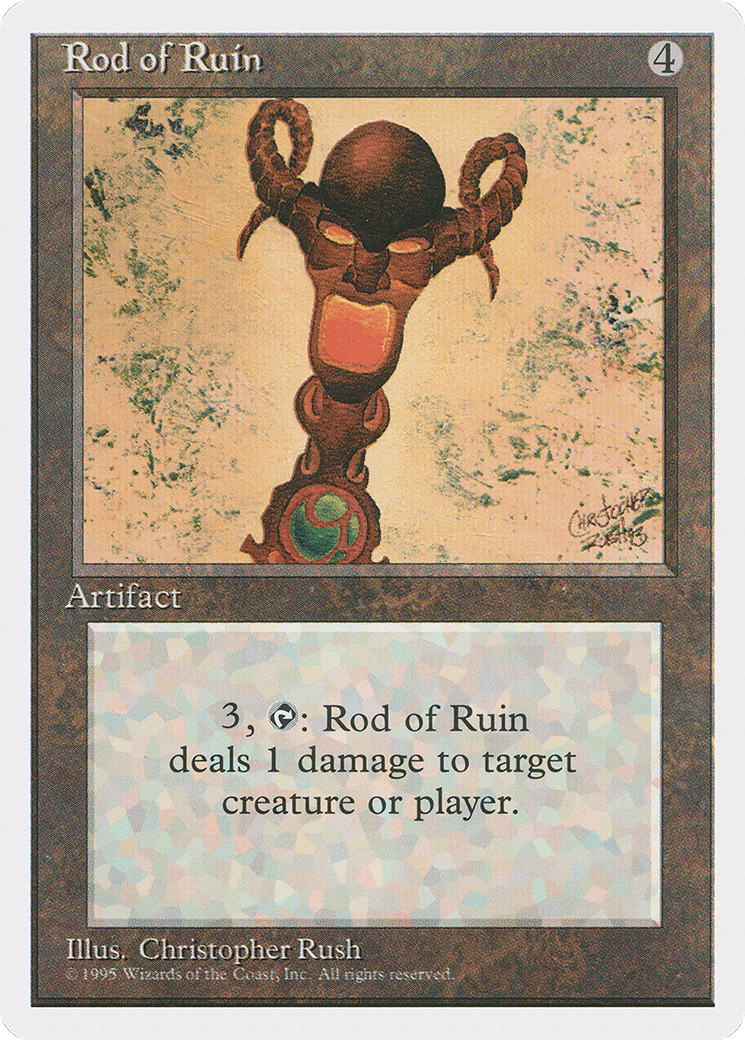 Rod of Ruin (4ED-344) [Fourth Edition] MTG Single Wizards of the Coast