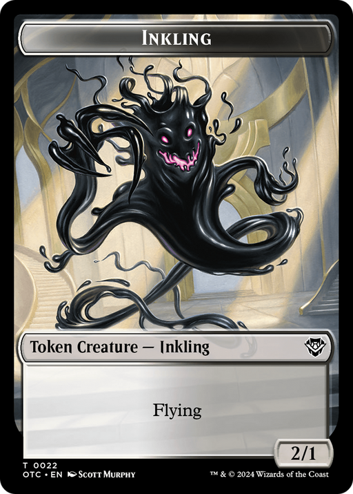 Inkling // Treasure Double-Sided Token [Tokens] Outlaws of Thunder Junction Commander Tokens MTG Single Magic: The Gathering