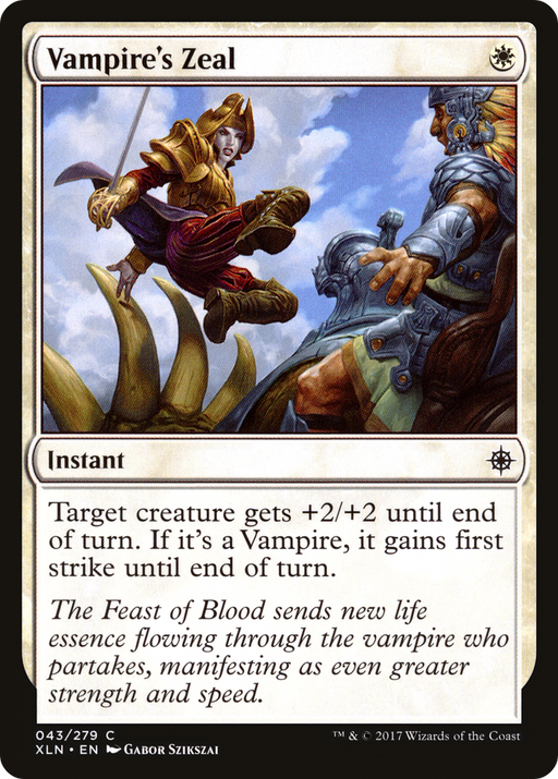 Vampire's Zeal (XLN-043) [Ixalan] MTG Single Wizards of the Coast