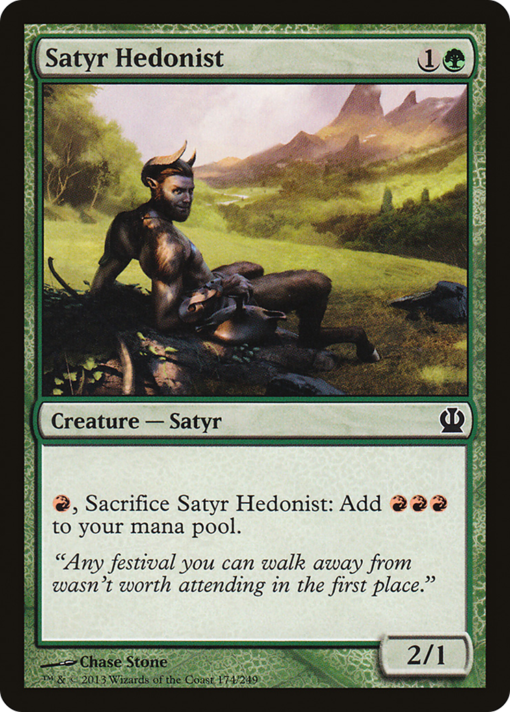 Satyr Hedonist (THS-174) [Theros] MTG Single Wizards of the Coast