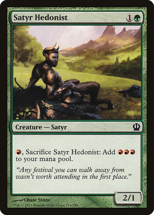 Satyr Hedonist (THS-174) [Theros] Foil MTG Single Wizards of the Coast