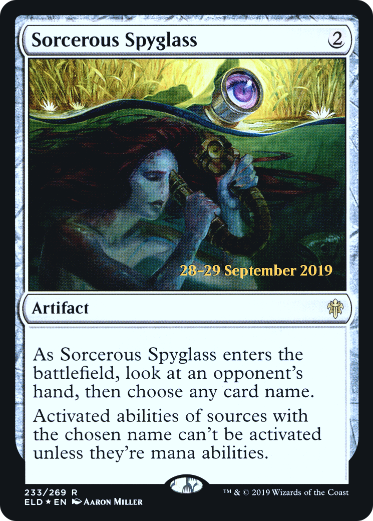 Sorcerous Spyglass (ELD) (PRE-233) [Throne of Eldraine Promos] Foil MTG Single Wizards of the Coast