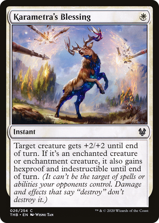 Karametra's Blessing (THB-026) [Theros Beyond Death] Foil MTG Single Wizards of the Coast