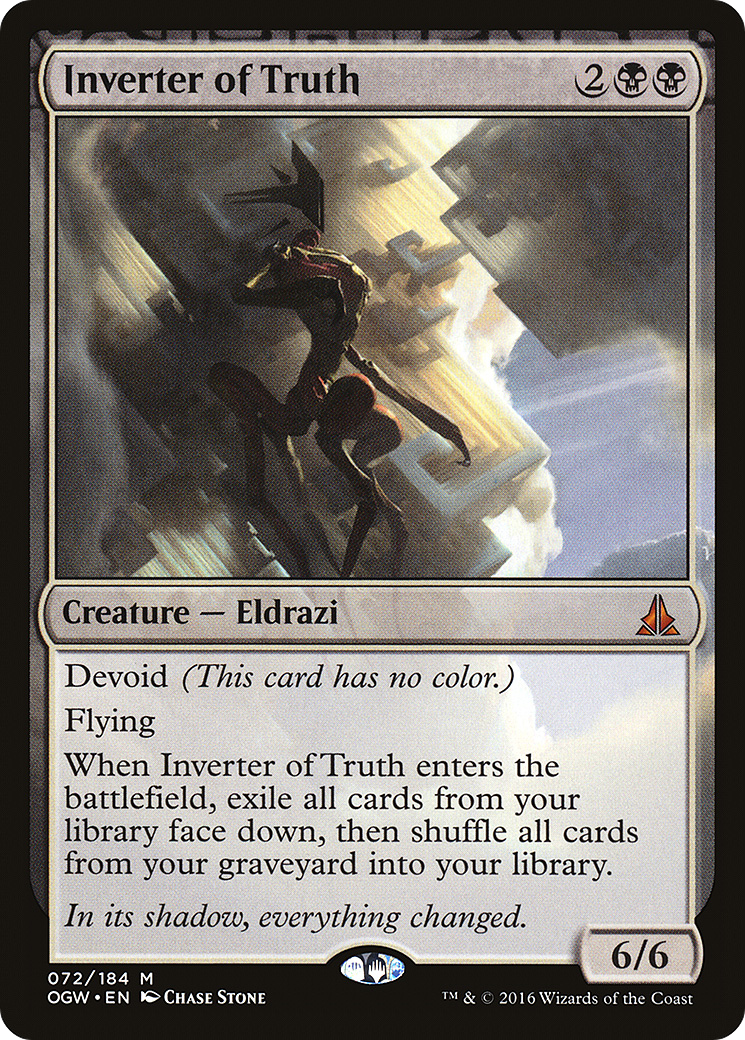 Inverter of Truth (OGW-072) [Oath of the Gatewatch] MTG Single Wizards of the Coast