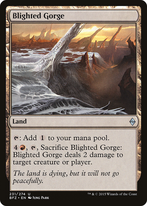 Blighted Gorge (BFZ-231) [Battle for Zendikar] MTG Single Wizards of the Coast