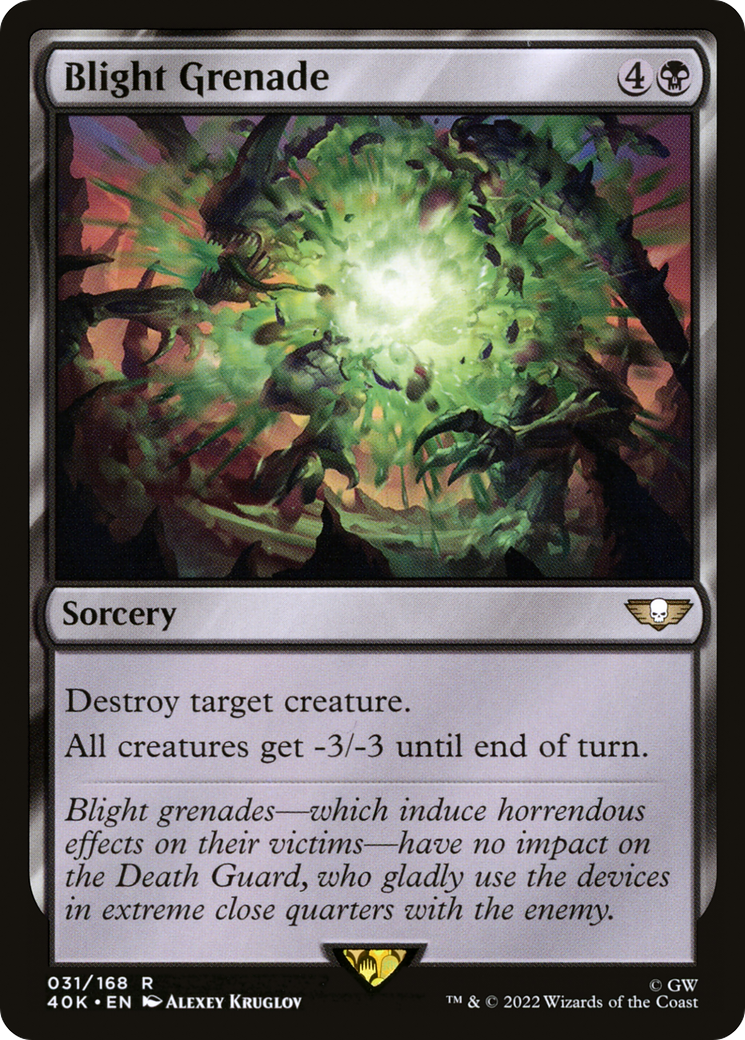 Blight Grenade (40K-031) [Warhammer 40,000 Commander] MTG Single Wizards of the Coast