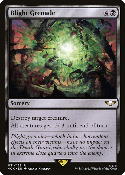 Blight Grenade (40K-031) [Warhammer 40,000 Commander] MTG Single Wizards of the Coast
