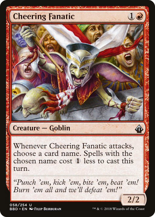 Cheering Fanatic (BBD-058) [Battlebond] MTG Single Wizards of the Coast