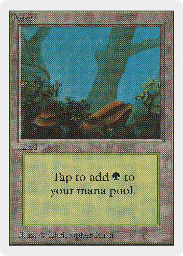 Forest (2ED-300) [Oldschool] Unlimited Edition MTG Single Wizards of the Coast