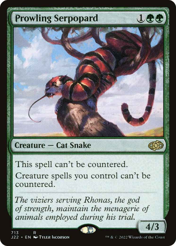 Prowling Serpopard (J22-713) [Jumpstart 2022] MTG Single Wizards of the Coast